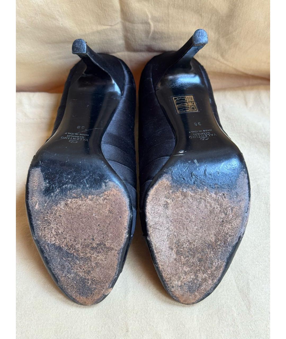 VALENTINO Черные текстильные туфли, фото 5