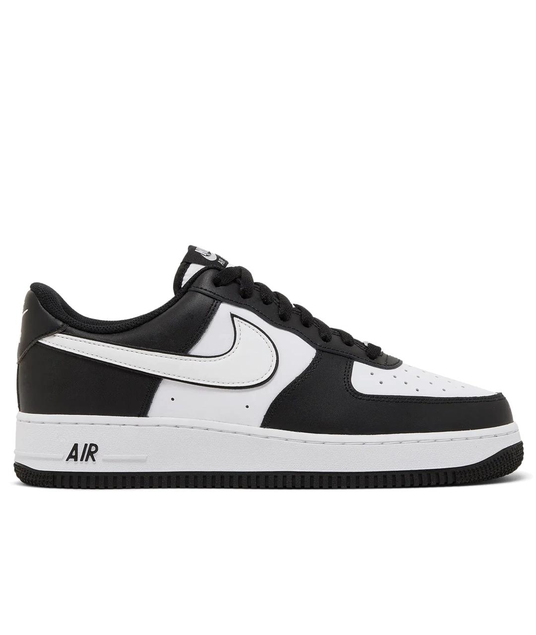 NIKE Черные кожаные низкие кроссовки / кеды, фото 1