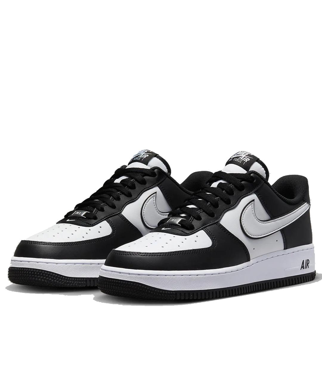 NIKE Черные кожаные низкие кроссовки / кеды, фото 2