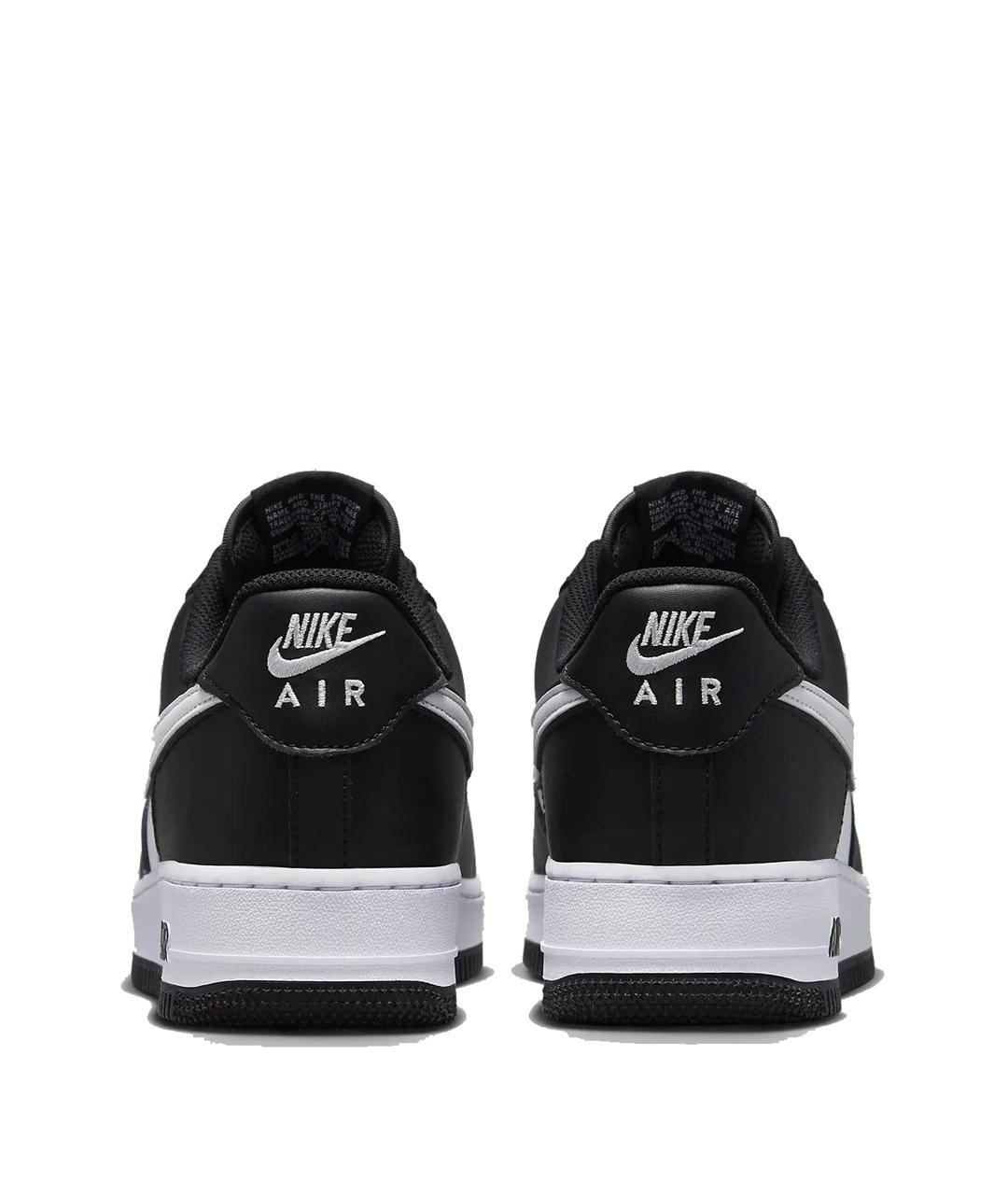 NIKE Черные кожаные низкие кроссовки / кеды, фото 3