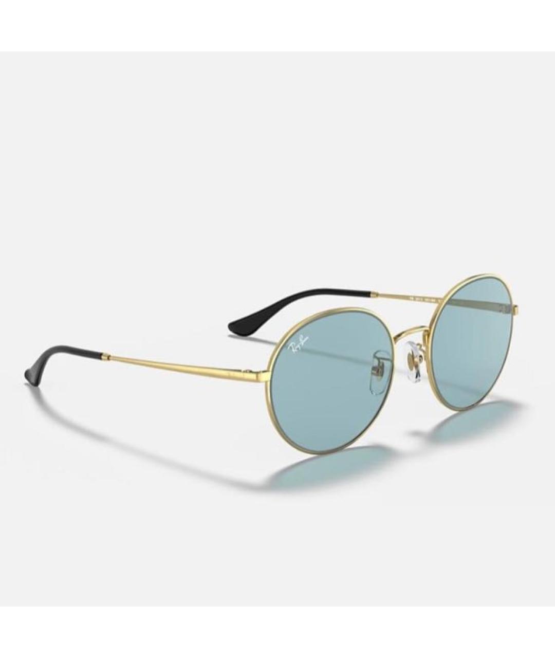 RAY BAN Синие металлические солнцезащитные очки, фото 5