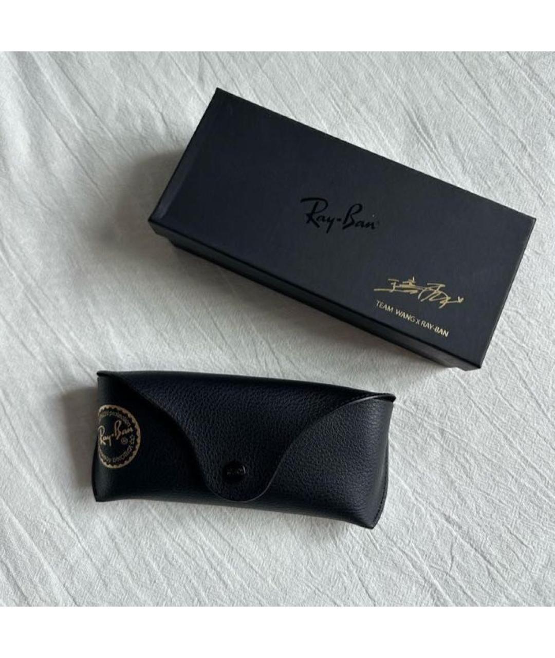 RAY BAN Синие металлические солнцезащитные очки, фото 7