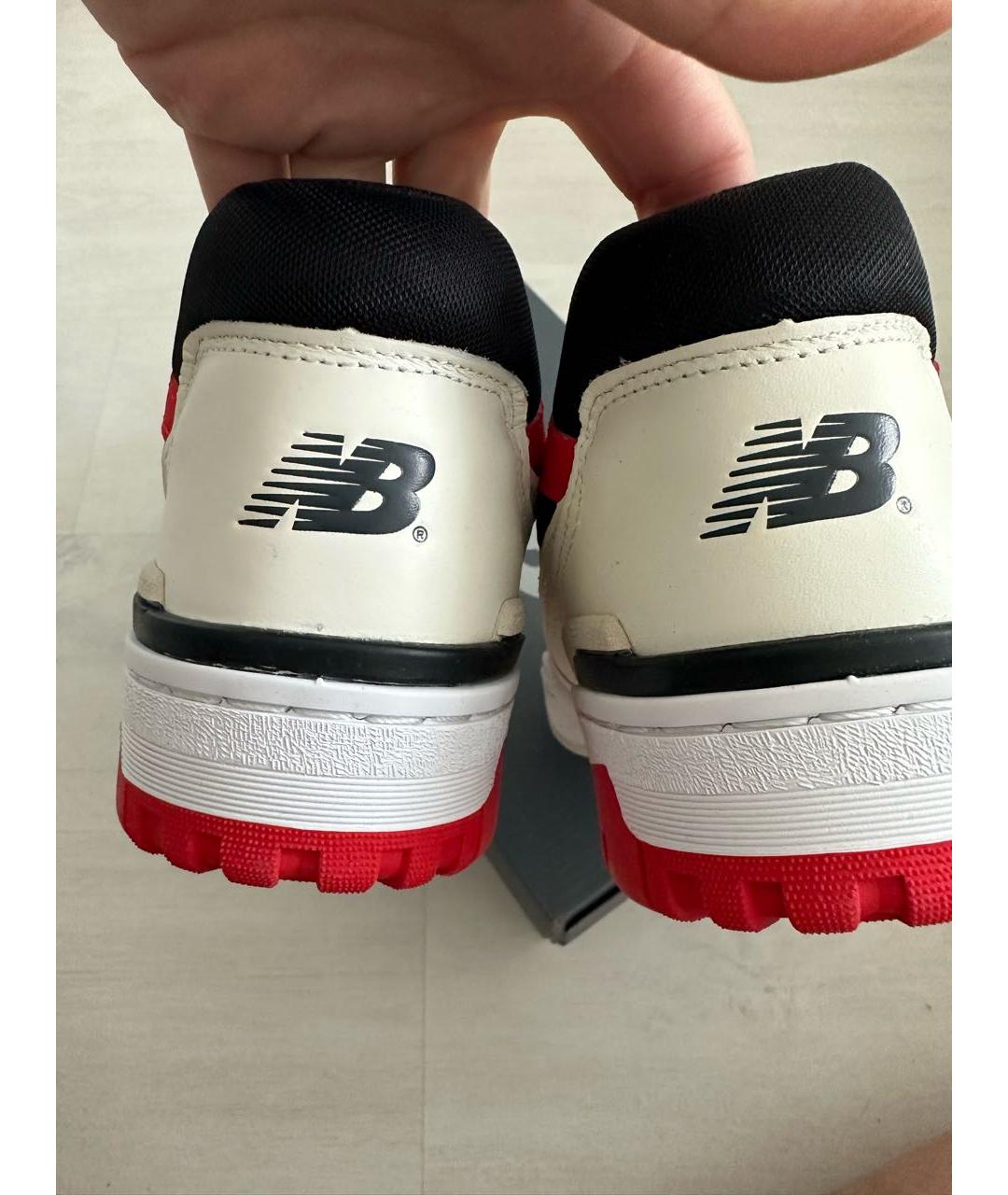 NEW BALANCE Бежевые кроссовки из лакированной кожи, фото 6
