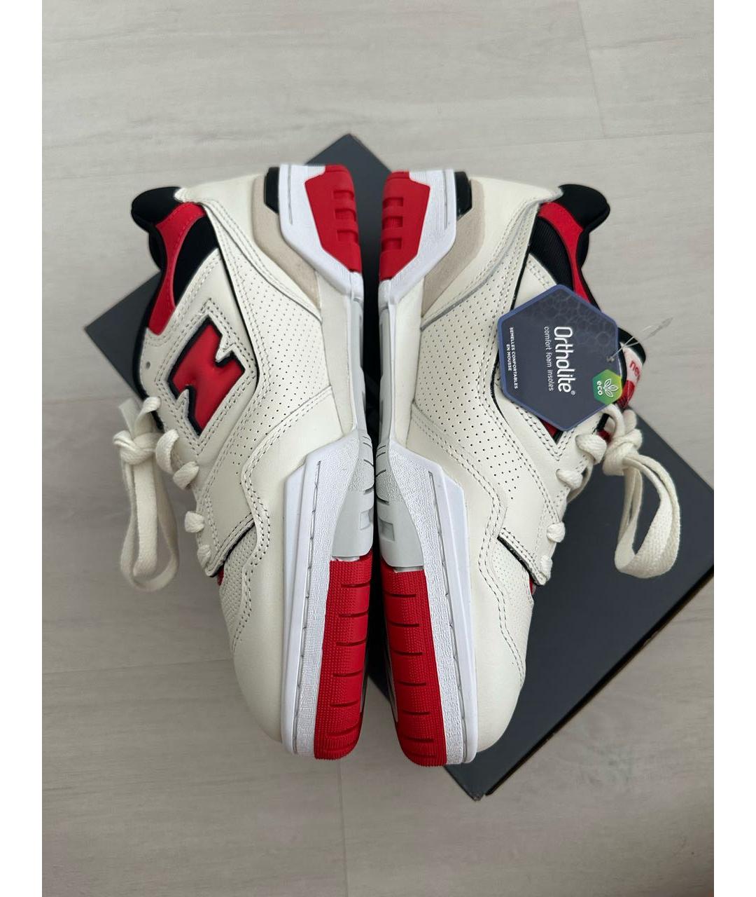 NEW BALANCE Бежевые кроссовки из лакированной кожи, фото 3