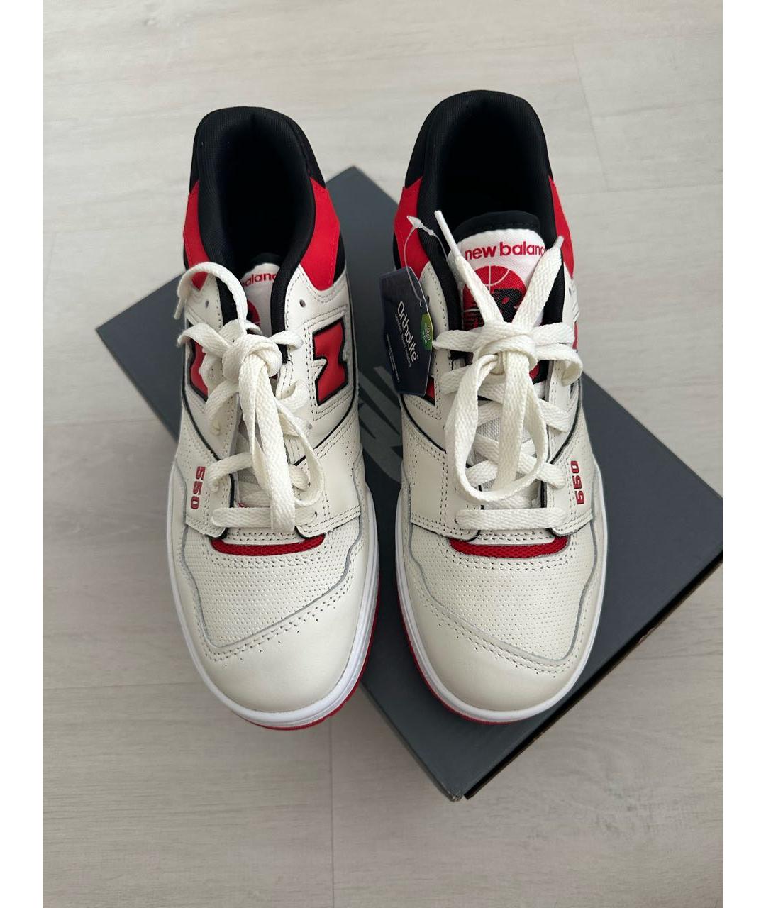 NEW BALANCE Бежевые кроссовки из лакированной кожи, фото 2