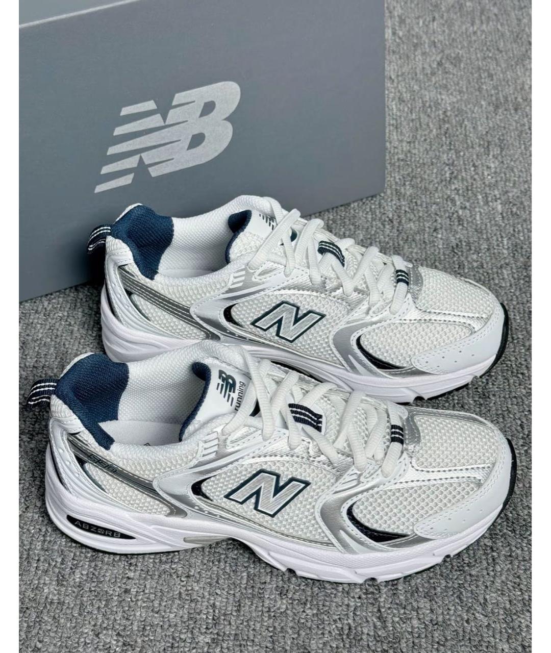 NEW BALANCE Белые кроссовки, фото 4