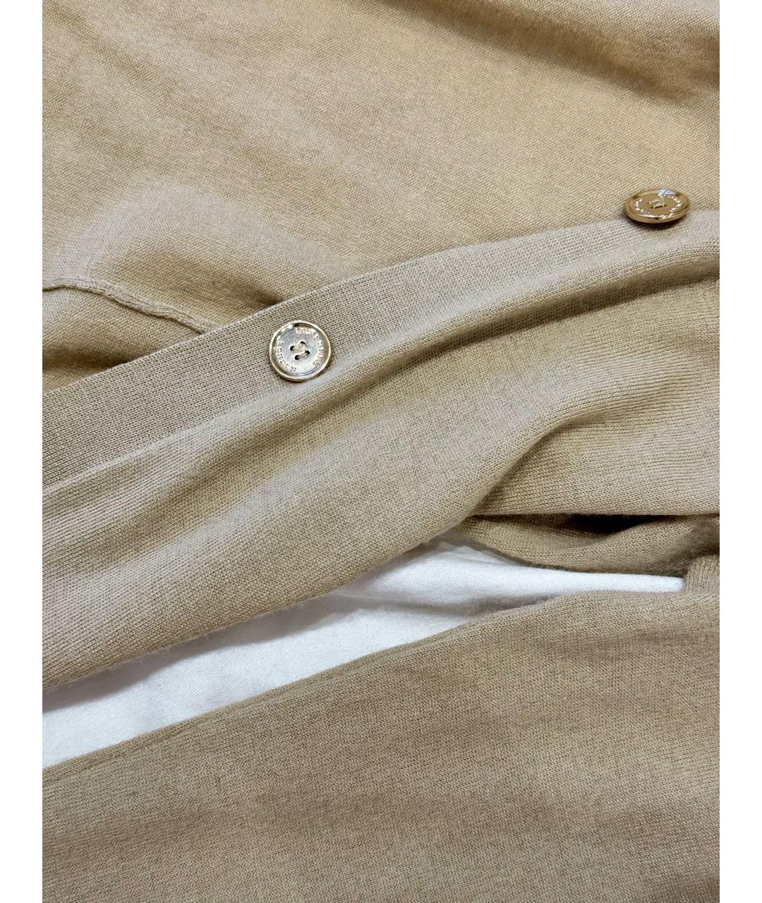 BURBERRY Бежевый шерстяной кардиган, фото 5