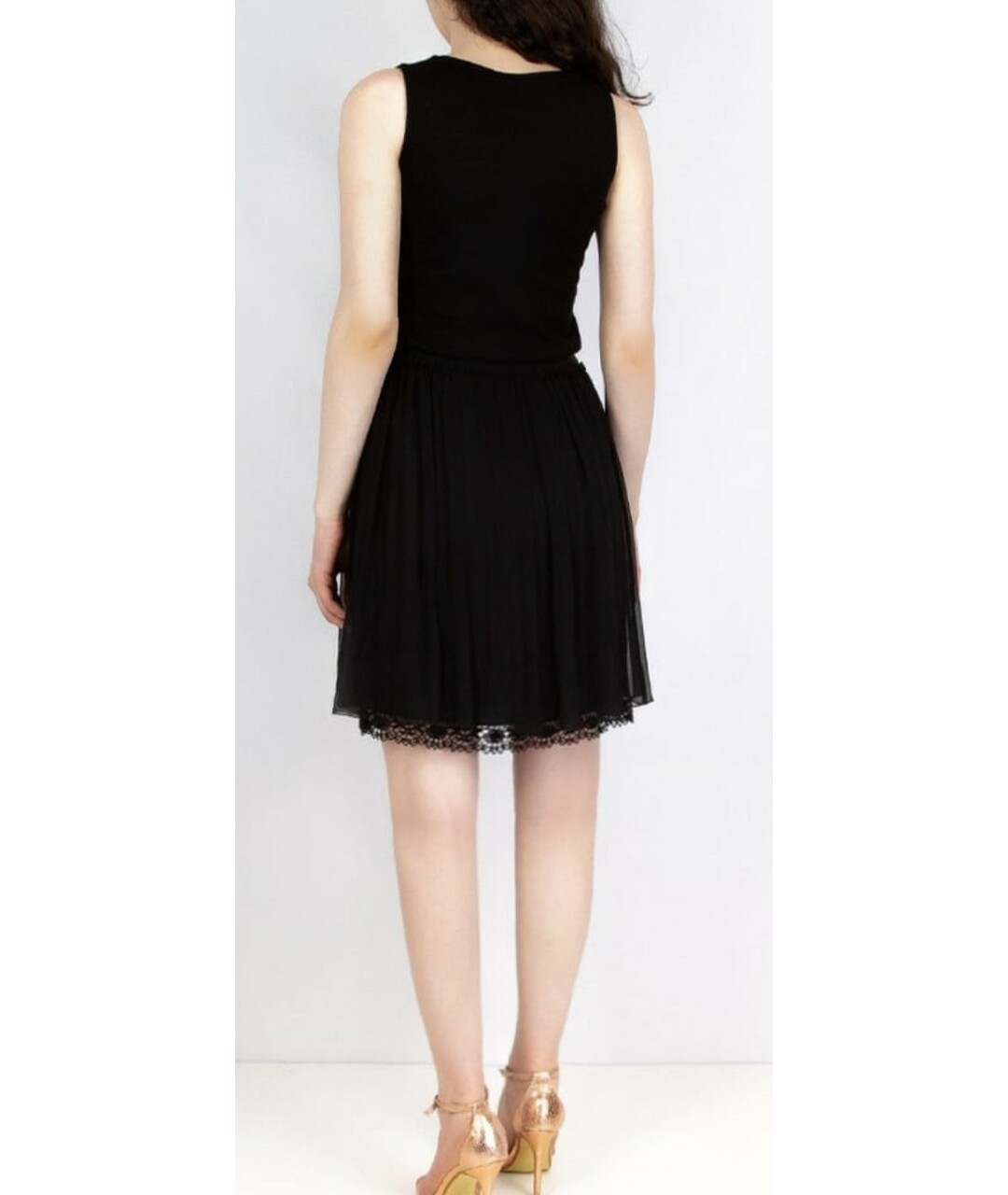 PHILOSOPHY DI ALBERTA FERRETTI Черная юбка мини, фото 3