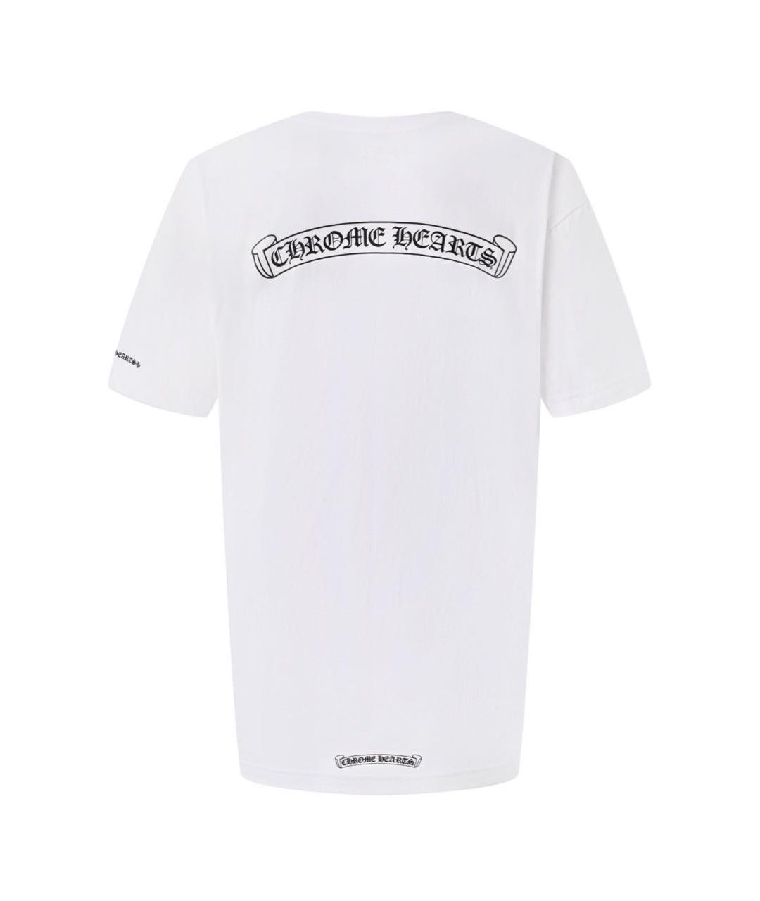 CHROME HEARTS Белая хлопковая футболка, фото 2