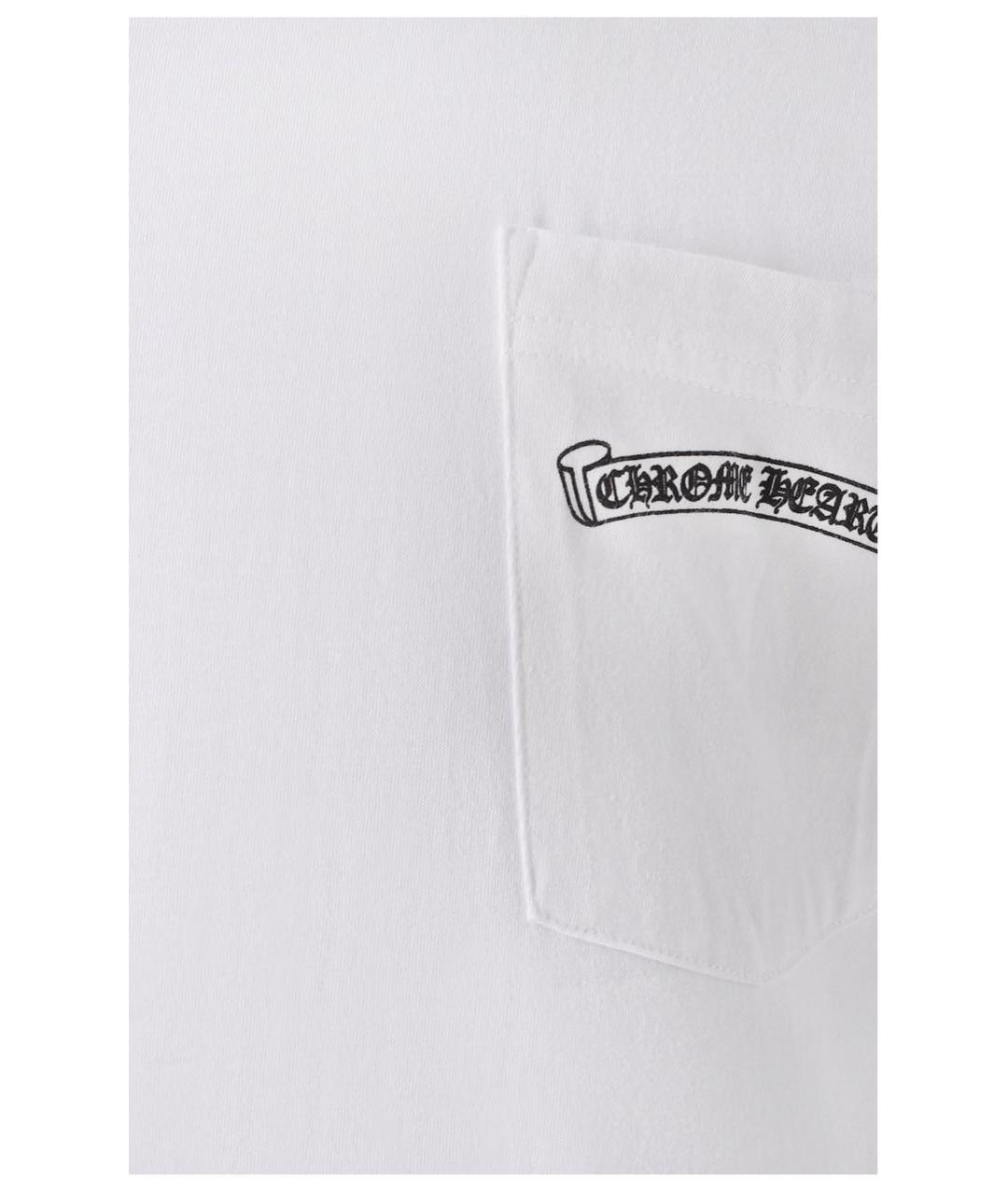 CHROME HEARTS Белая хлопковая футболка, фото 3