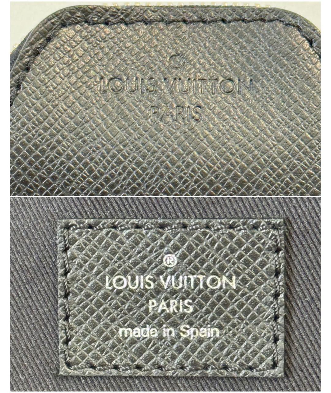 LOUIS VUITTON Черная кожаная сумка на плечо, фото 7