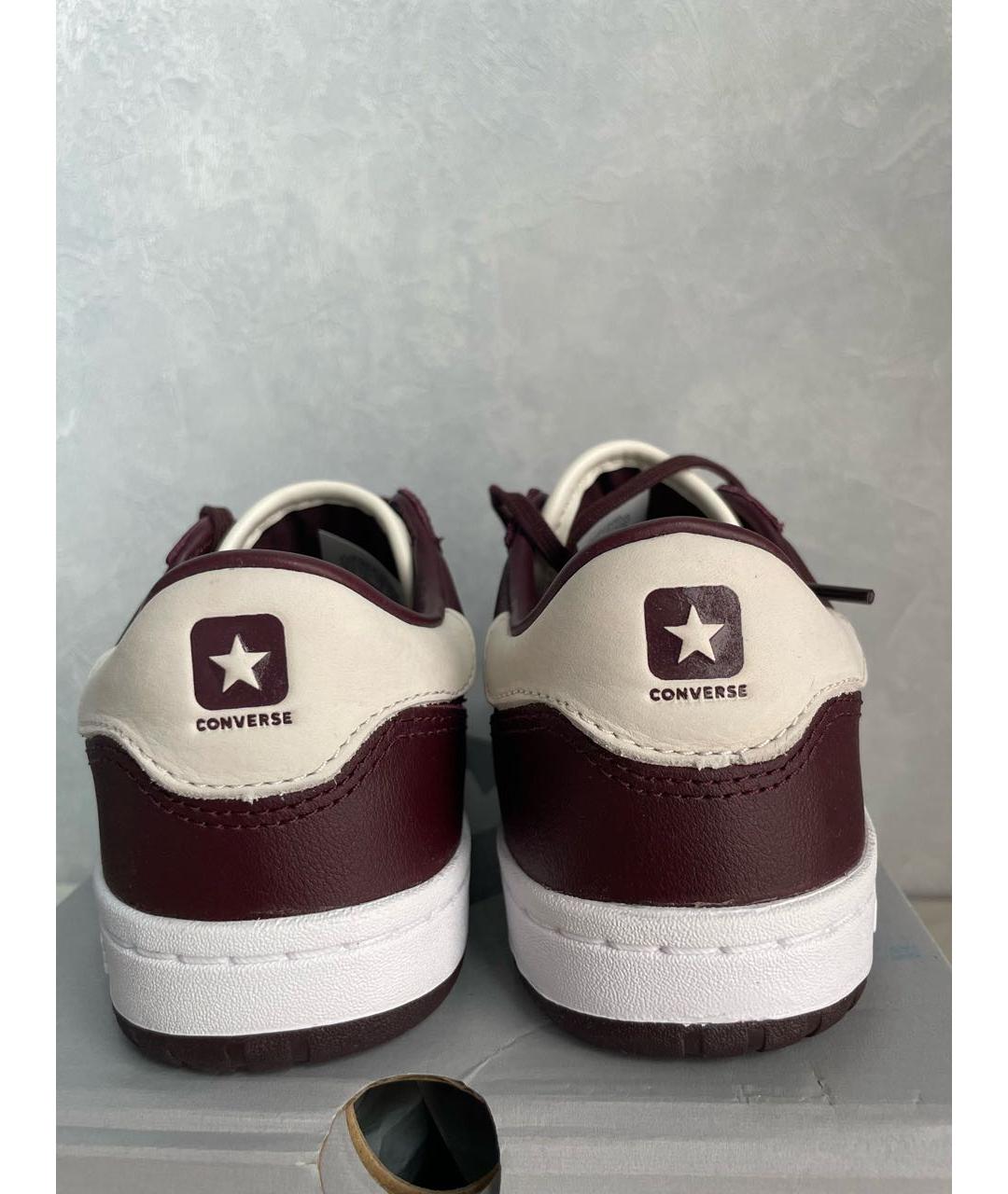 CONVERSE Бордовые кожаные кеды, фото 4