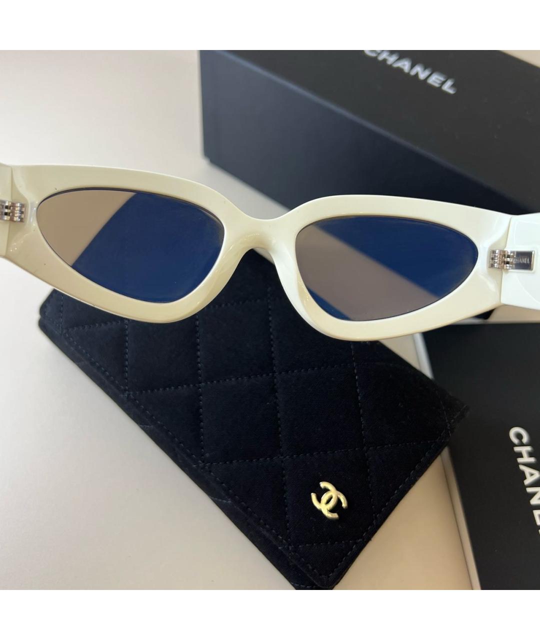 CHANEL Черные пластиковые солнцезащитные очки, фото 5