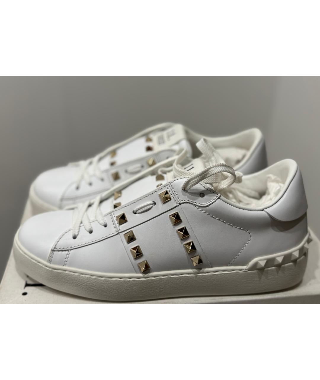 VALENTINO Белые кожаные кроссовки, фото 7