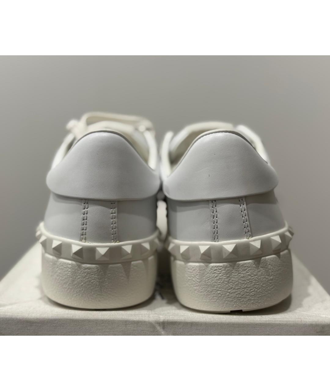 VALENTINO Белые кожаные кроссовки, фото 4