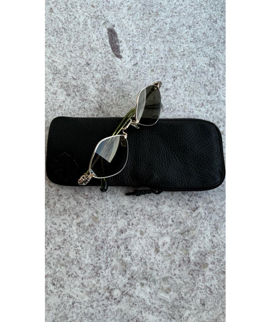CHROME HEARTS Зеленые металлические солнцезащитные очки, фото 3