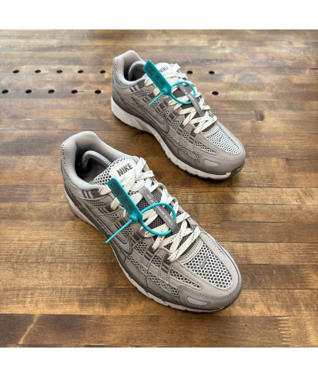 NIKE Серые низкие кроссовки / кеды из искусственной кожи, фото 5