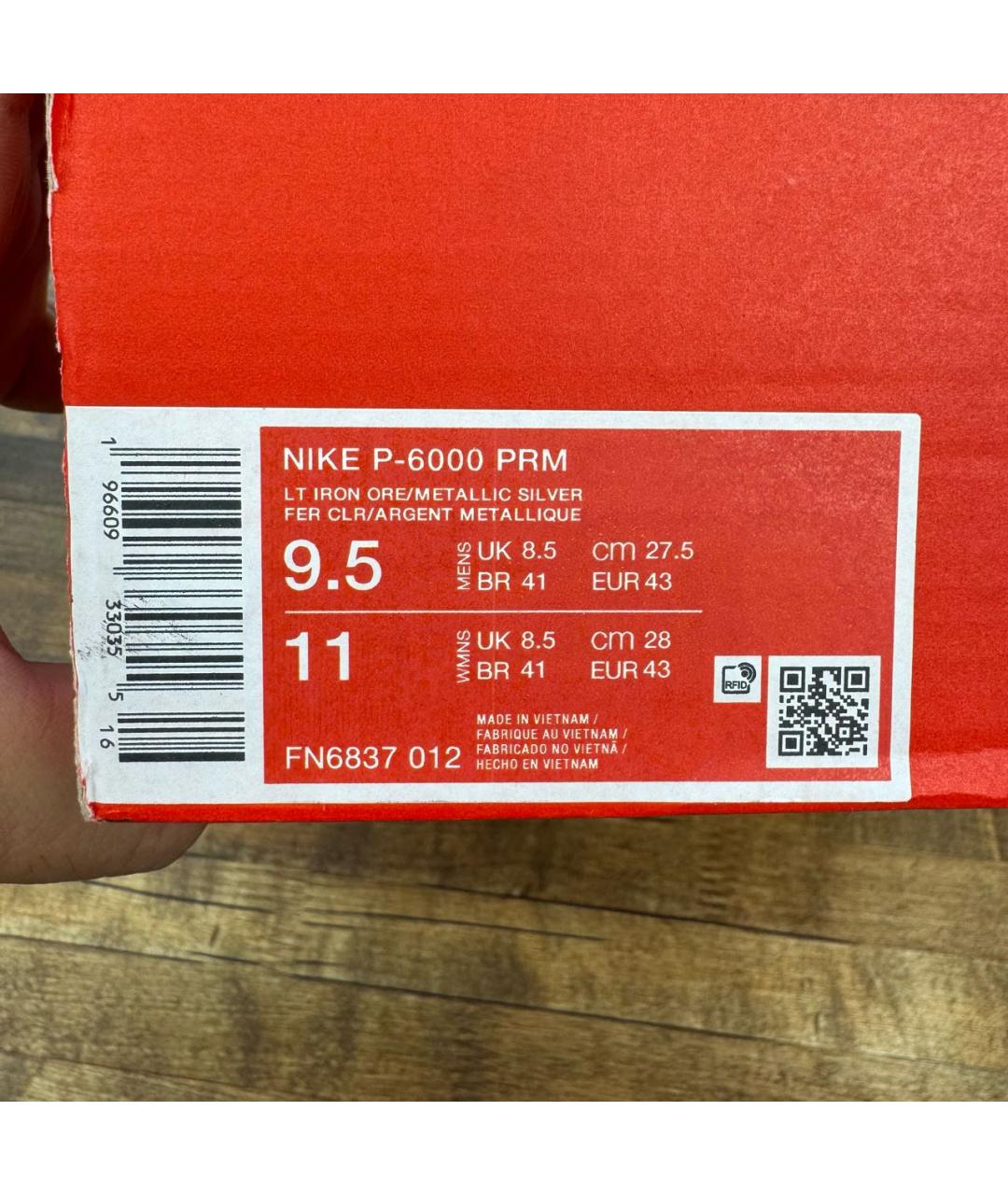 NIKE Серые низкие кроссовки / кеды из искусственной кожи, фото 8