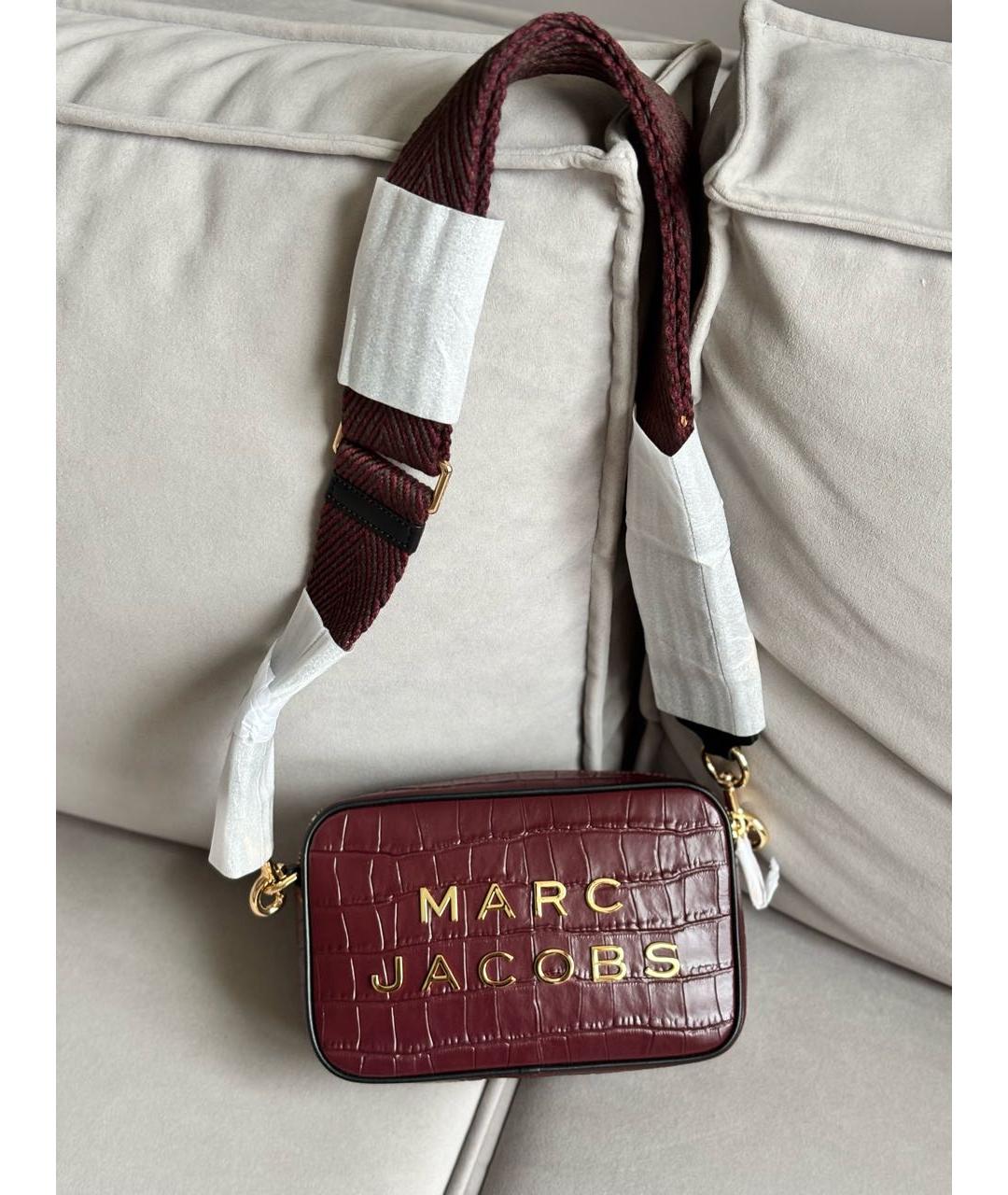 MARC JACOBS Бордовая кожаная сумка через плечо, фото 7
