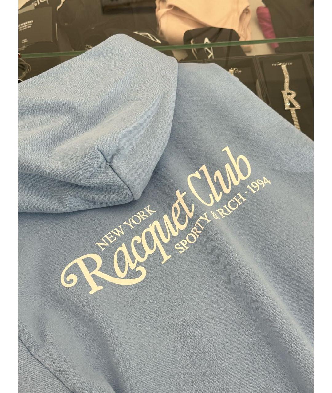 SPORTY AND RICH Голубой хлопковый спортивные костюмы, фото 5