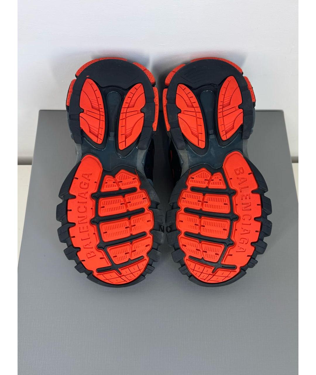 BALENCIAGA Антрацитовые низкие кроссовки / кеды, фото 4