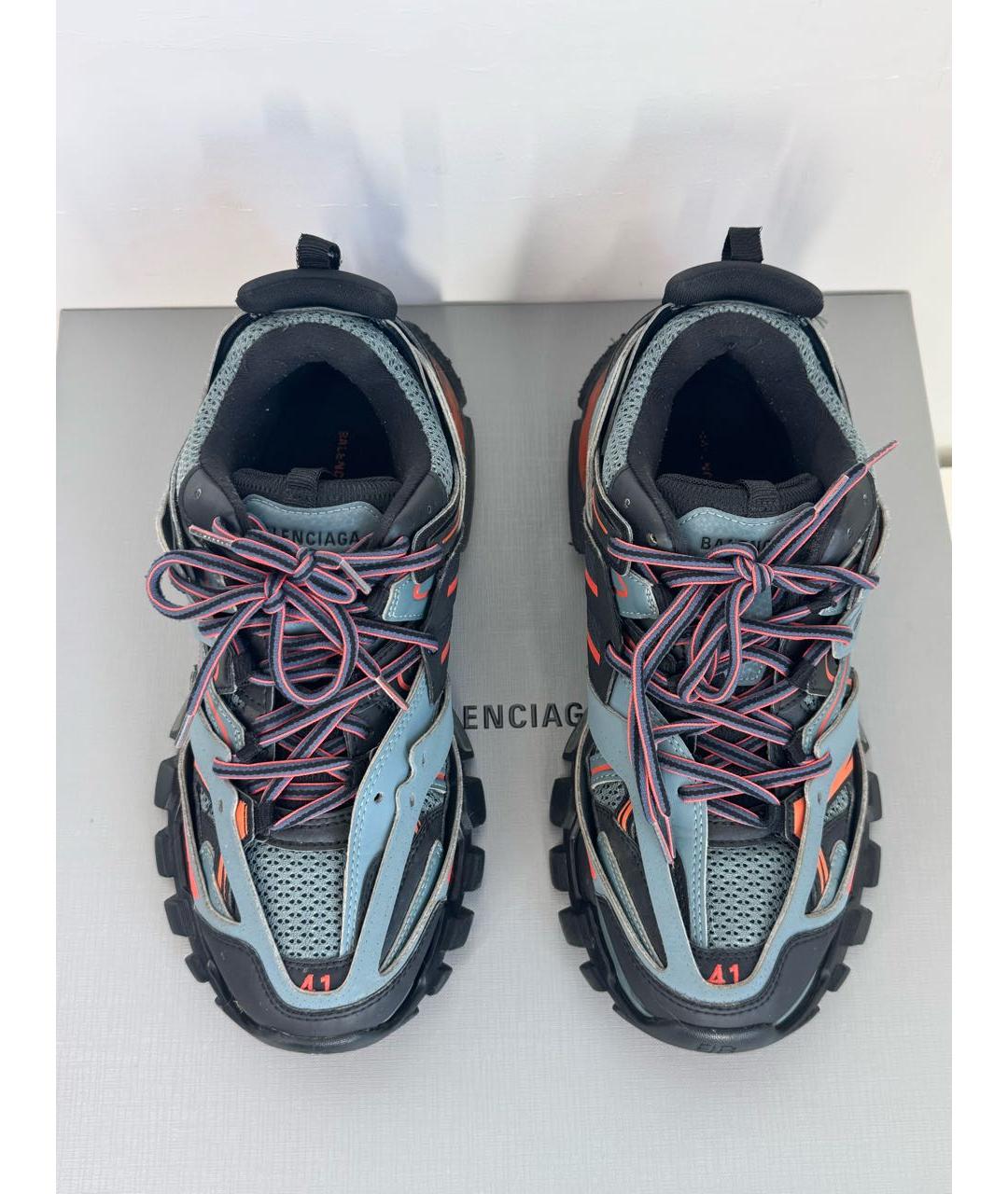 BALENCIAGA Антрацитовые низкие кроссовки / кеды, фото 2
