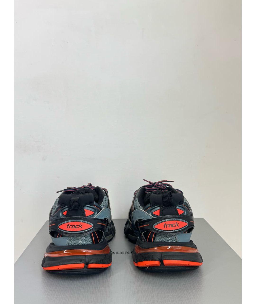 BALENCIAGA Антрацитовые низкие кроссовки / кеды, фото 3