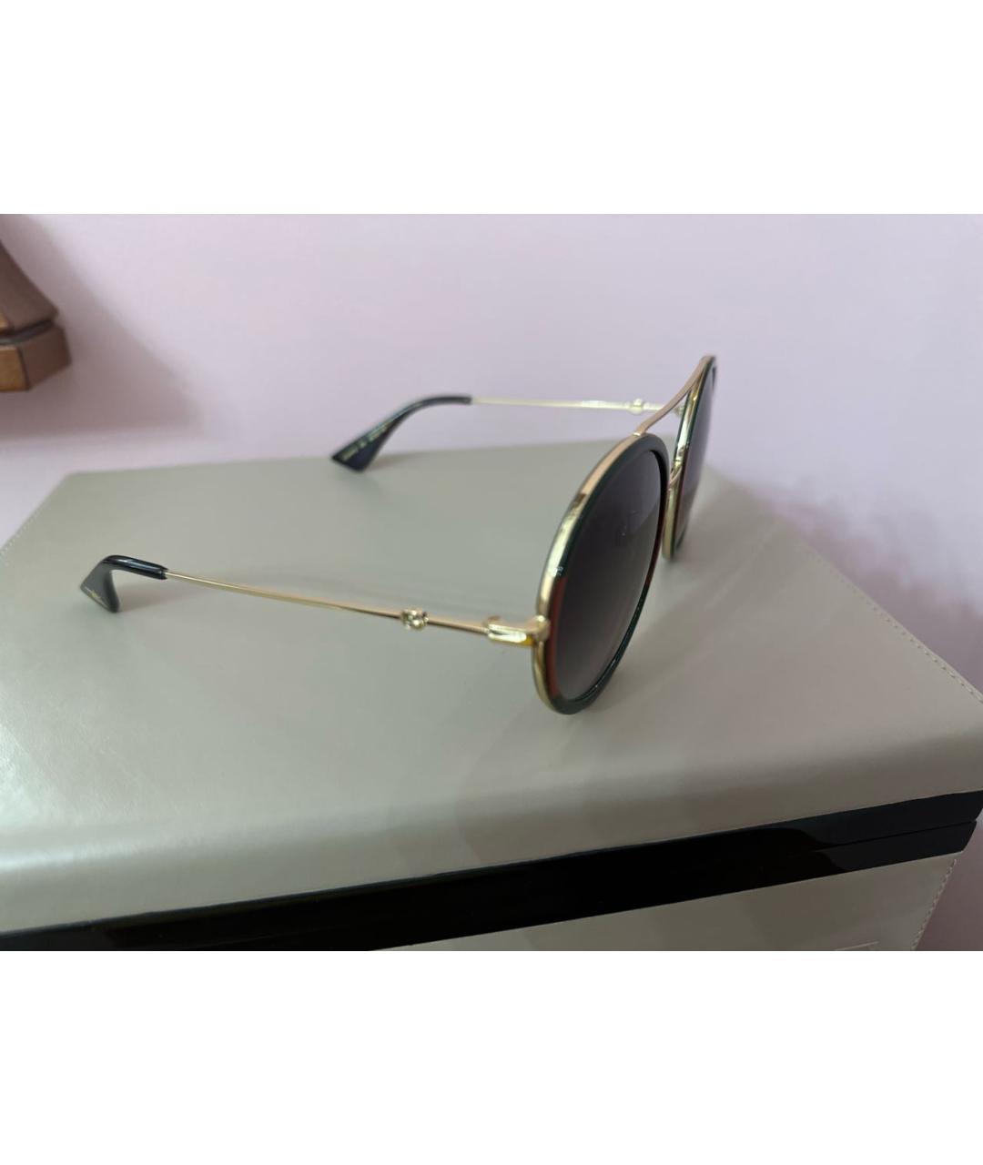 GUCCI Мульти металлические солнцезащитные очки, фото 2
