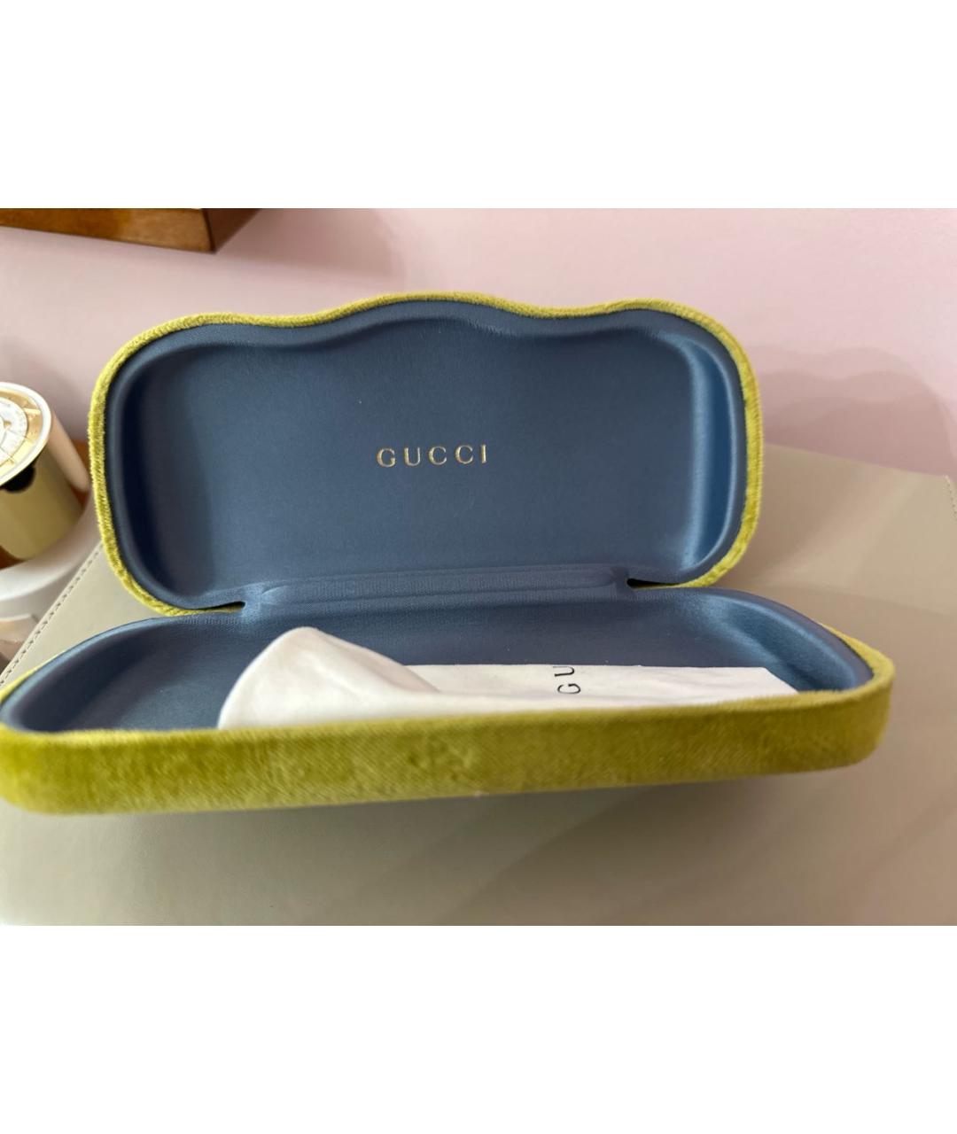 GUCCI Мульти металлические солнцезащитные очки, фото 5
