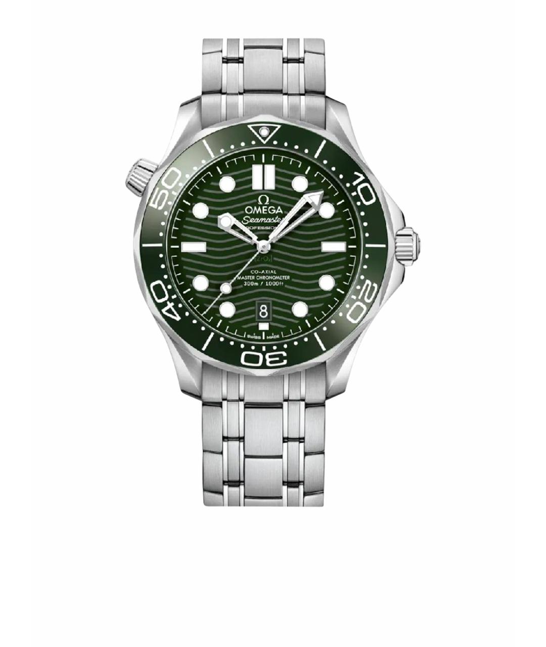 OMEGA Серебряные стальные часы, фото 1