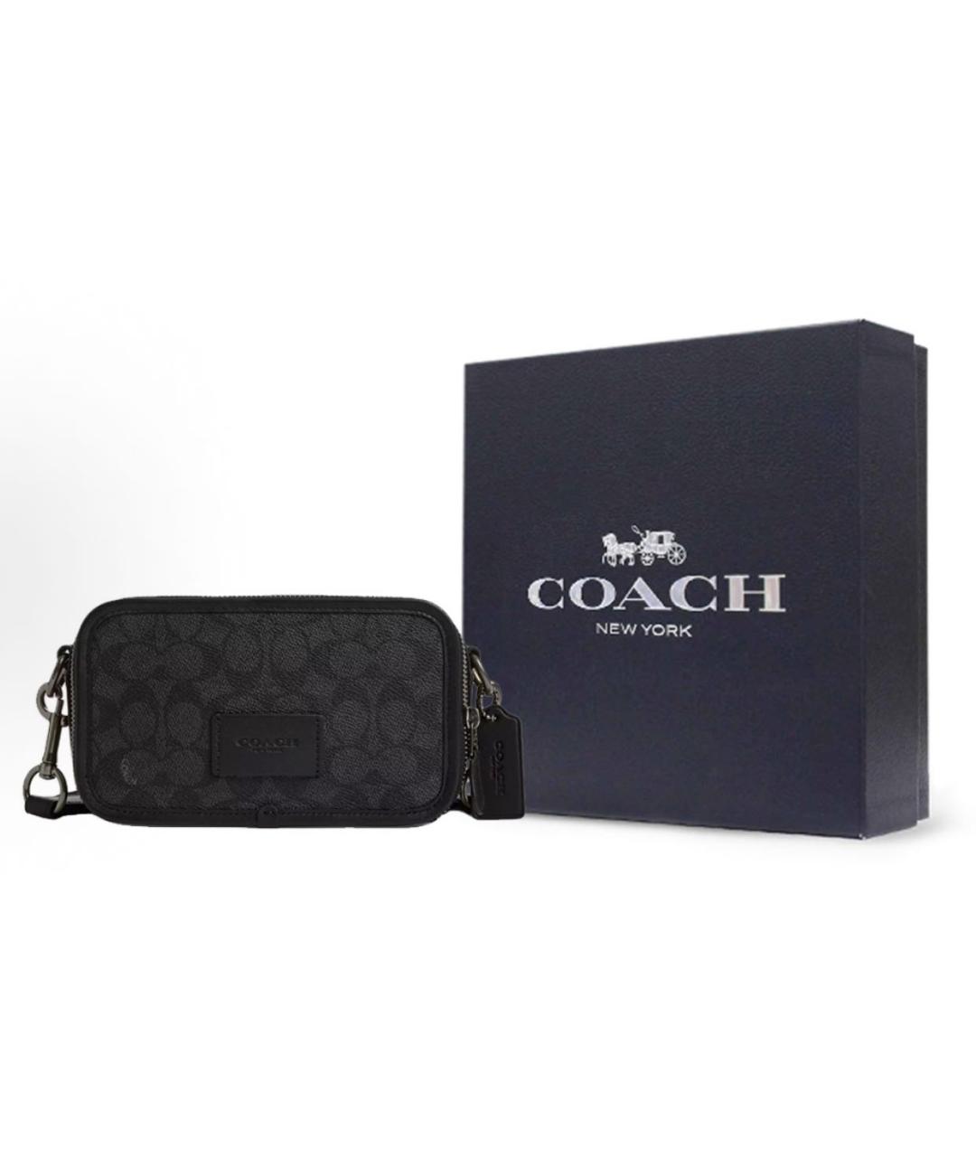 COACH Черная сумка на плечо, фото 5