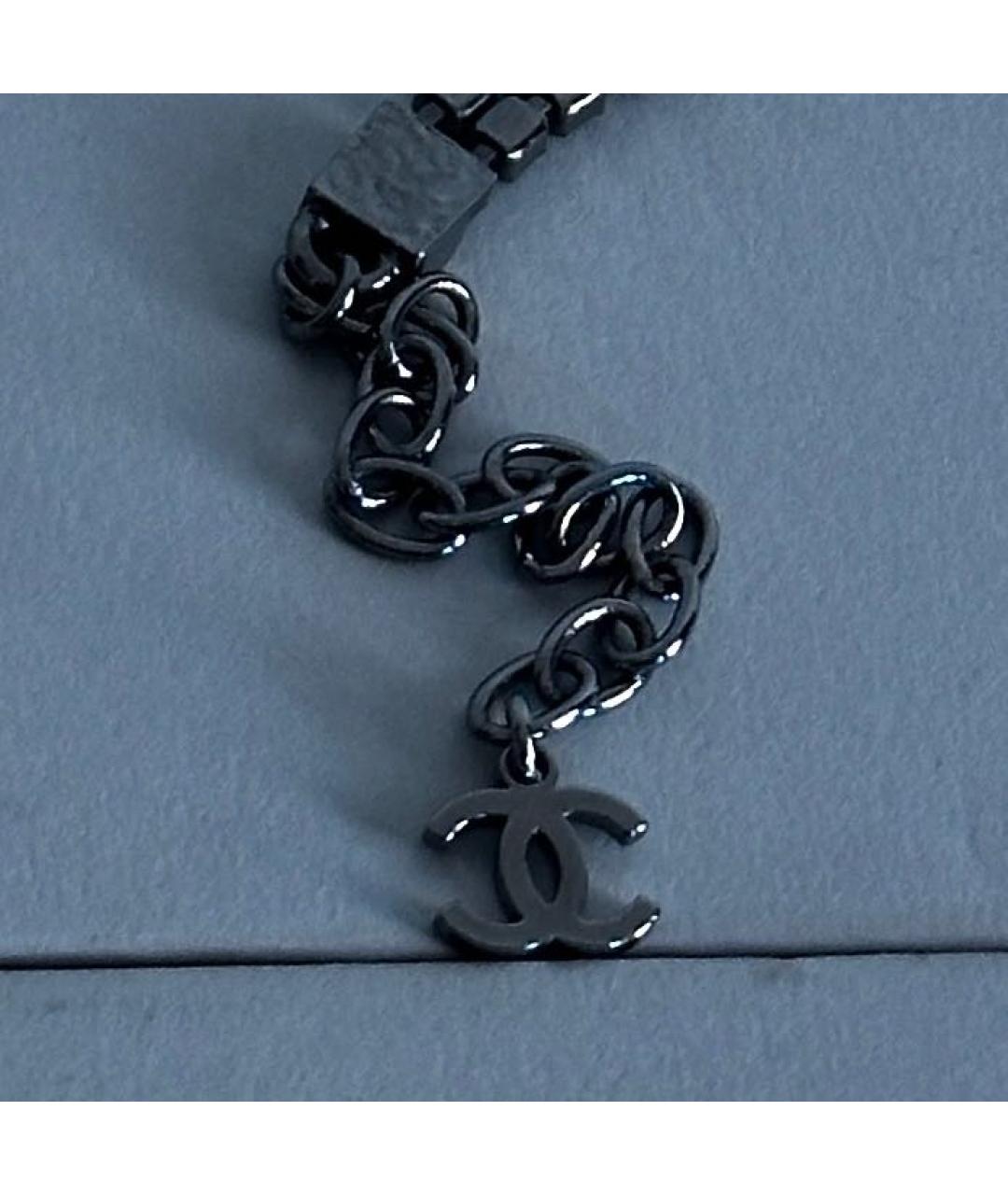 CHANEL Черный чокер, фото 4