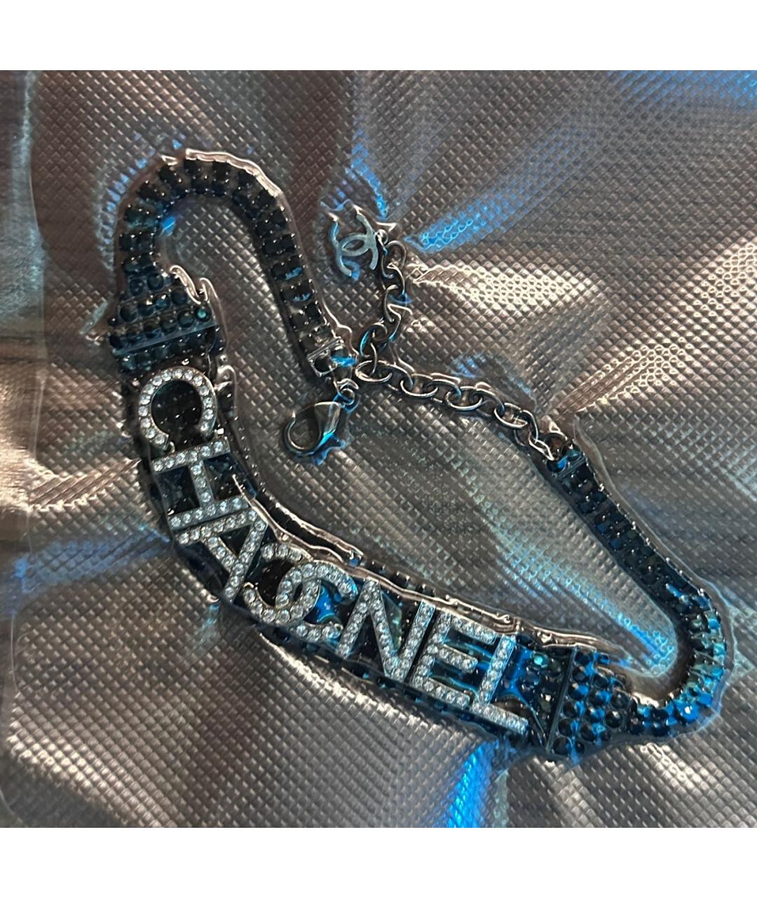 CHANEL Черный чокер, фото 3