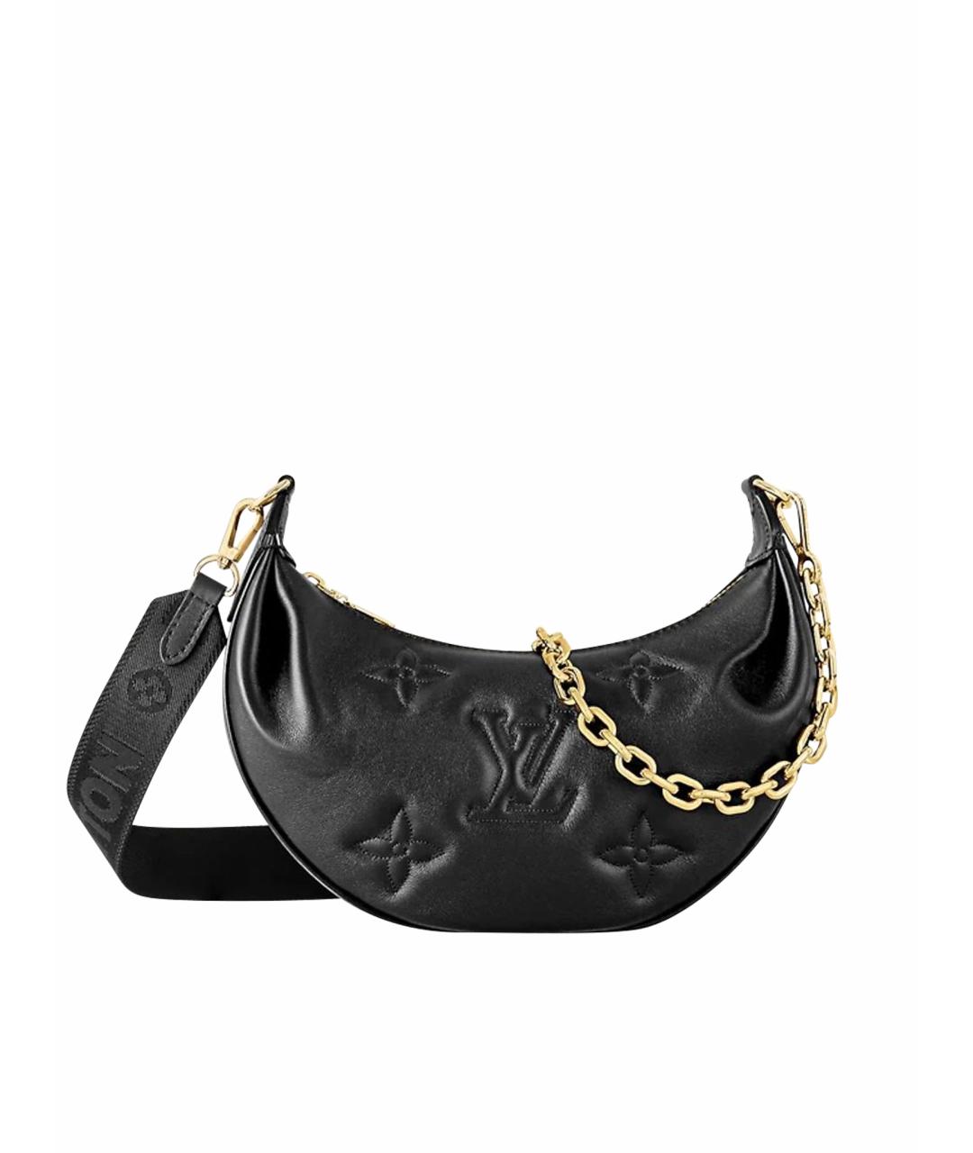 LOUIS VUITTON Черная кожаная сумка через плечо, фото 1