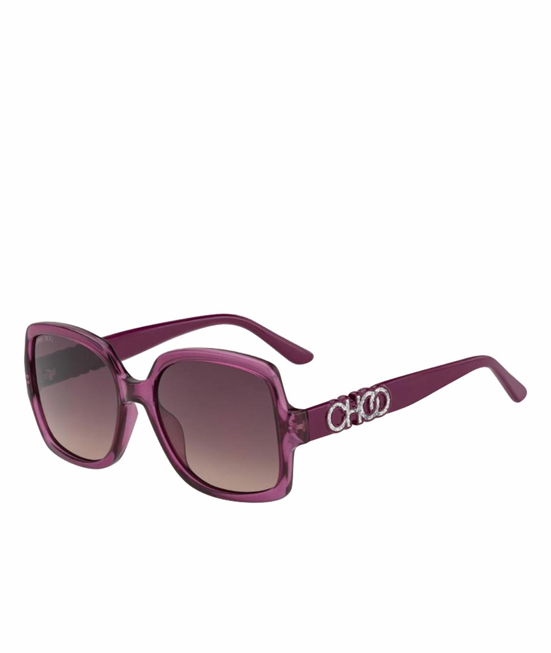 JIMMY CHOO Фиолетовые пластиковые солнцезащитные очки, фото 1