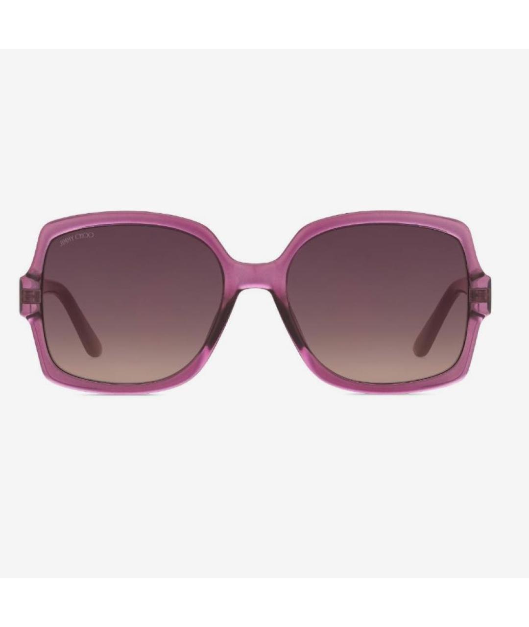 JIMMY CHOO Фиолетовые пластиковые солнцезащитные очки, фото 2