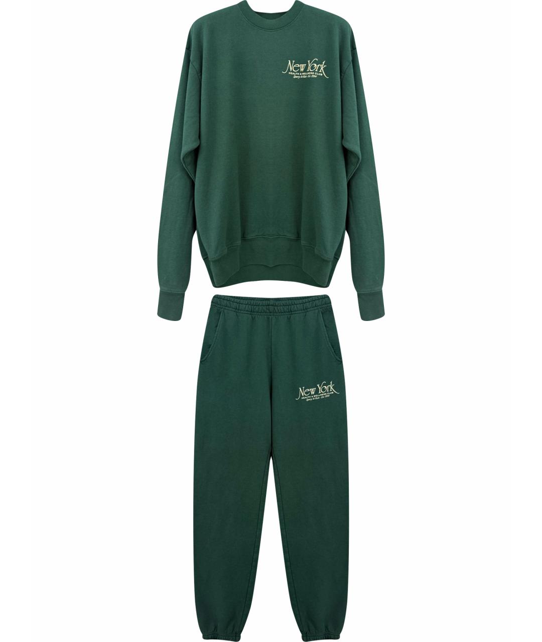 SPORTY AND RICH Зеленый хлопковый спортивные костюмы, фото 1
