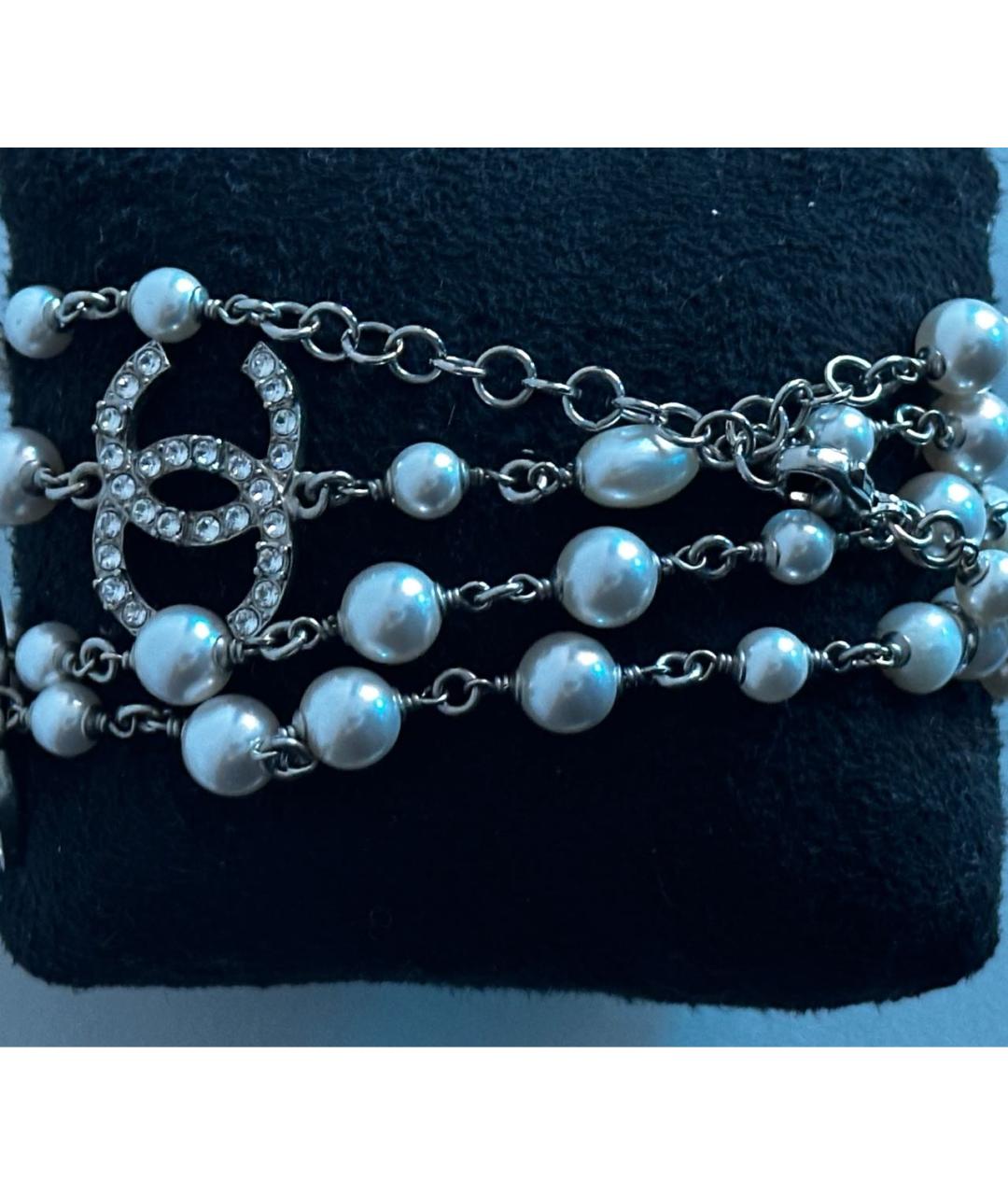 CHANEL Белое жемчужное колье, фото 2