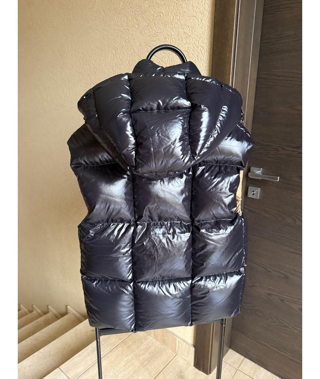 MONCLER Черный синтетический жилет, фото 6