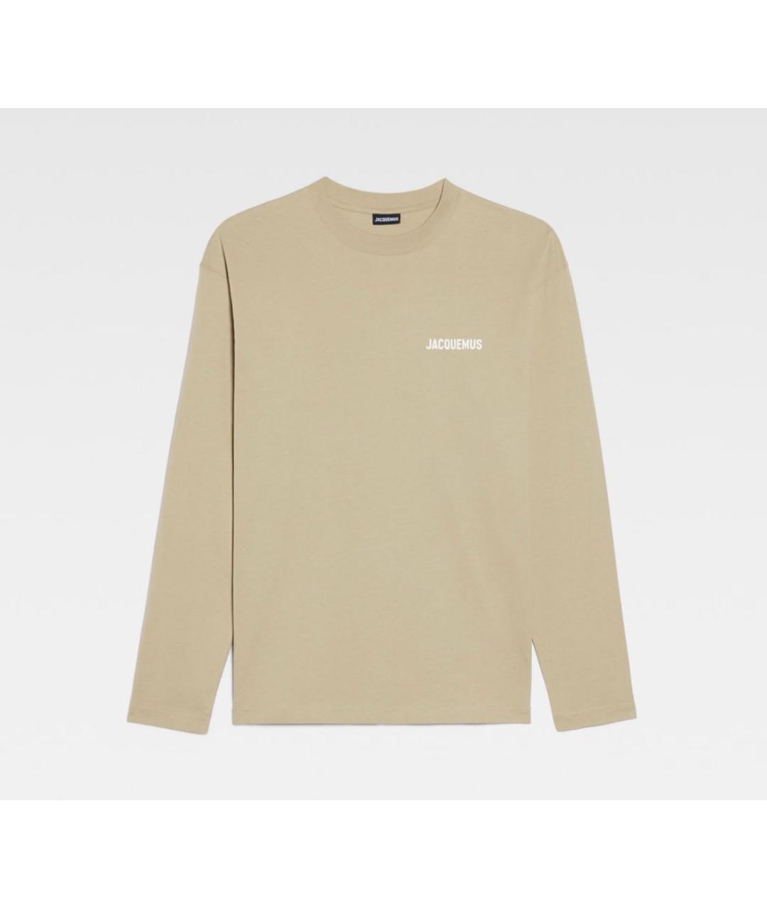 JACQUEMUS Бежевое хлопковое повседневное платье, фото 6