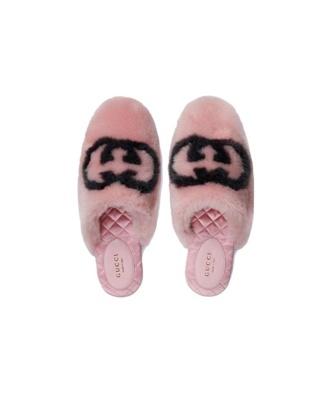 GUCCI Розовые шлепанцы, фото 3