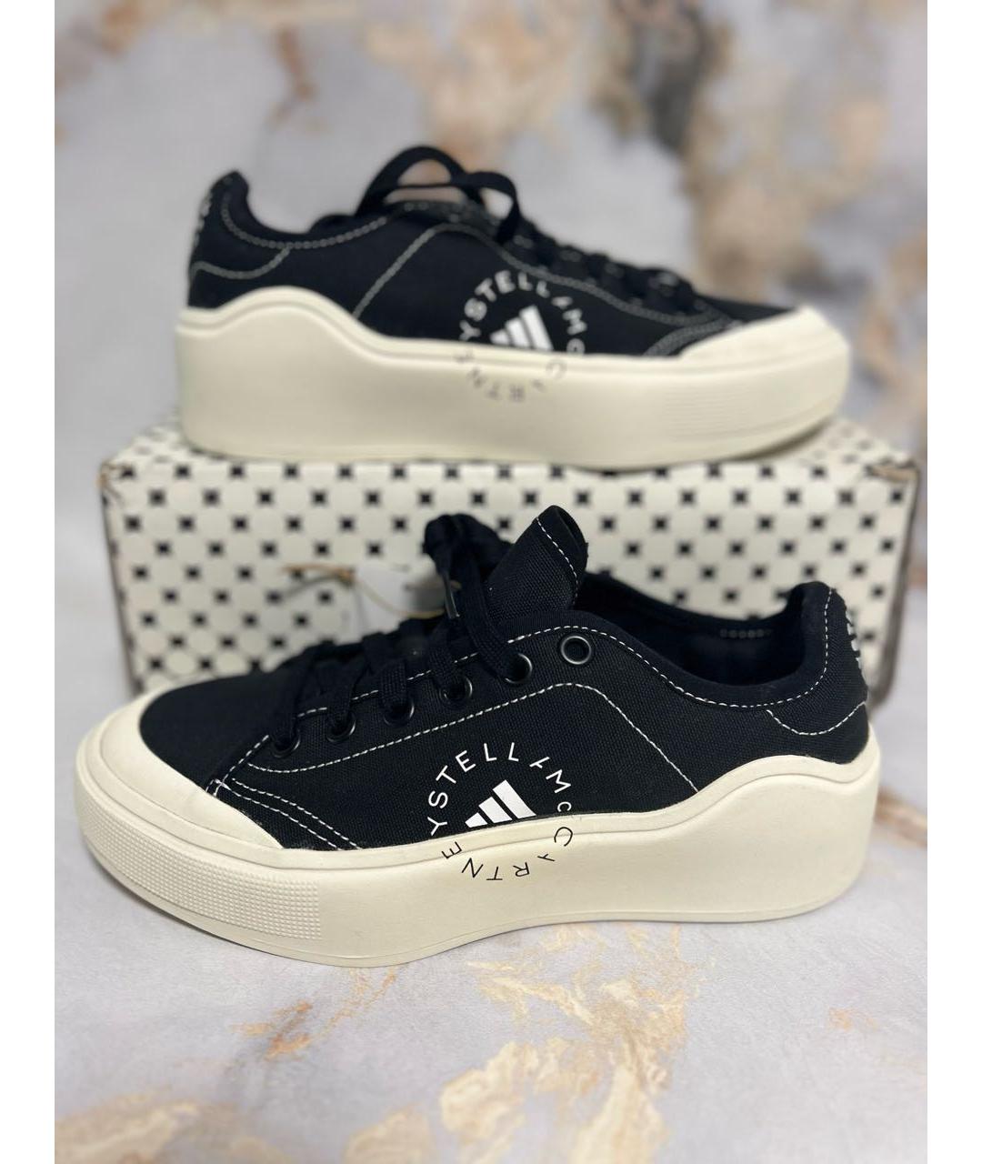 ADIDAS BY STELLA MCCARTNEY Черные текстильные кеды, фото 8