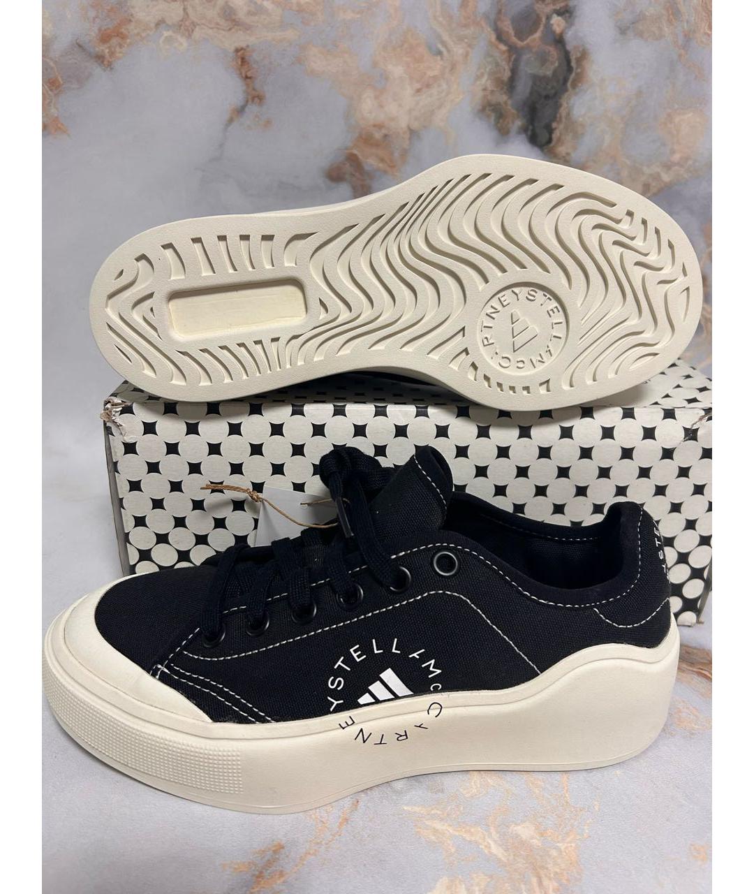 ADIDAS BY STELLA MCCARTNEY Черные текстильные кеды, фото 5