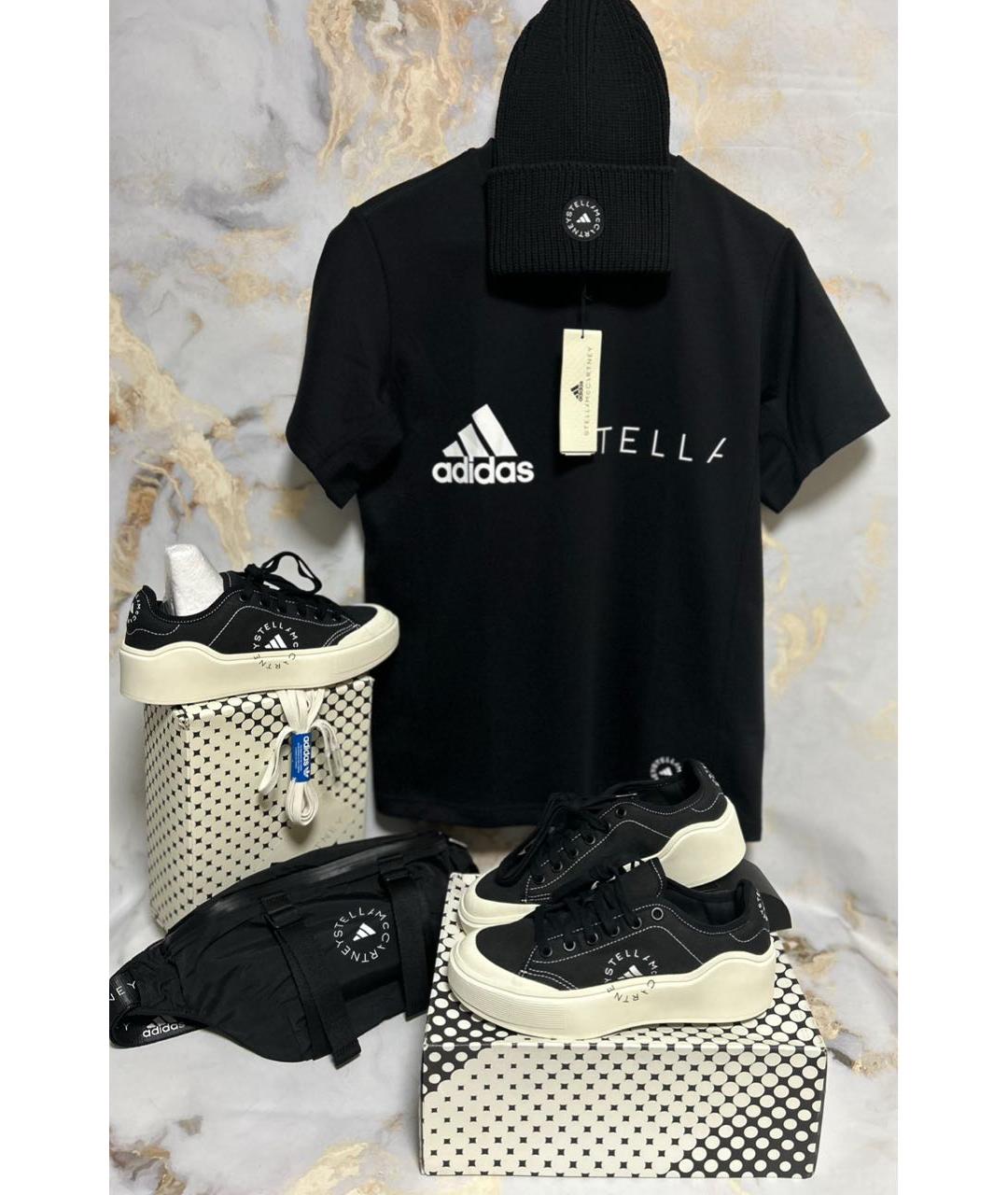 ADIDAS BY STELLA MCCARTNEY Черные текстильные кеды, фото 7