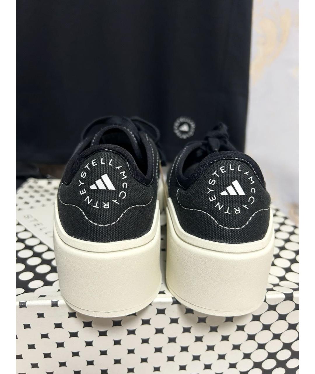 ADIDAS BY STELLA MCCARTNEY Черные текстильные кеды, фото 3