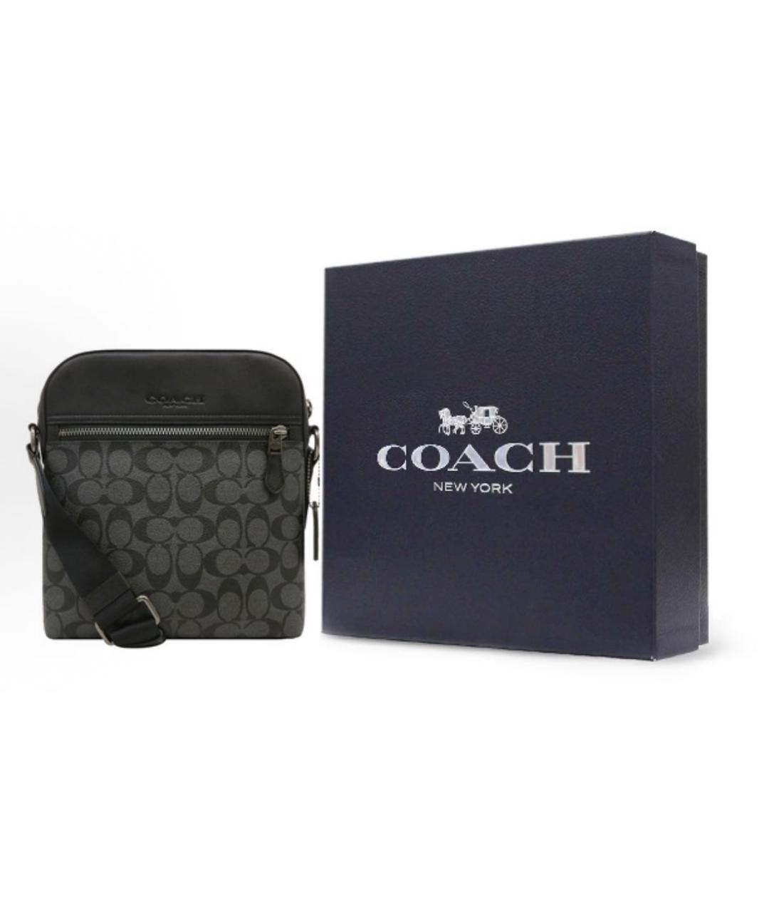 COACH Черная сумка на плечо, фото 4