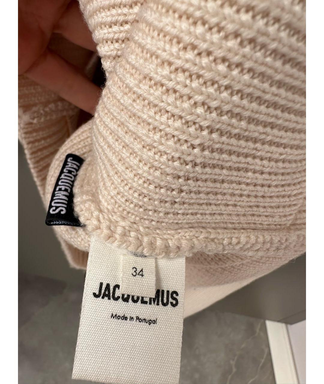 JACQUEMUS Бежевый джемпер / свитер, фото 4