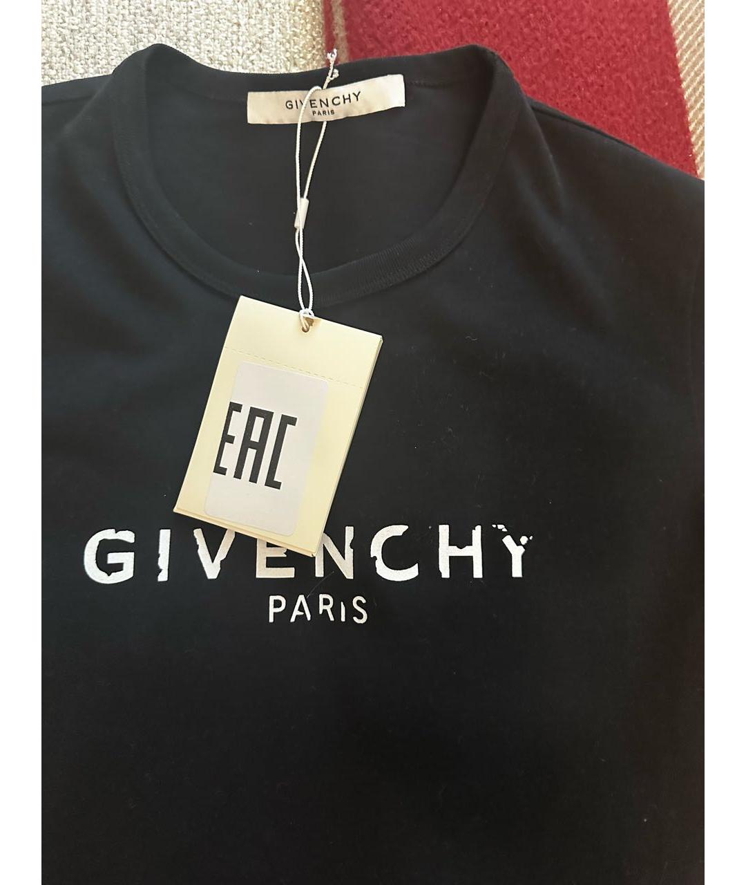 GIVENCHY Черная хлопковая футболка, фото 3