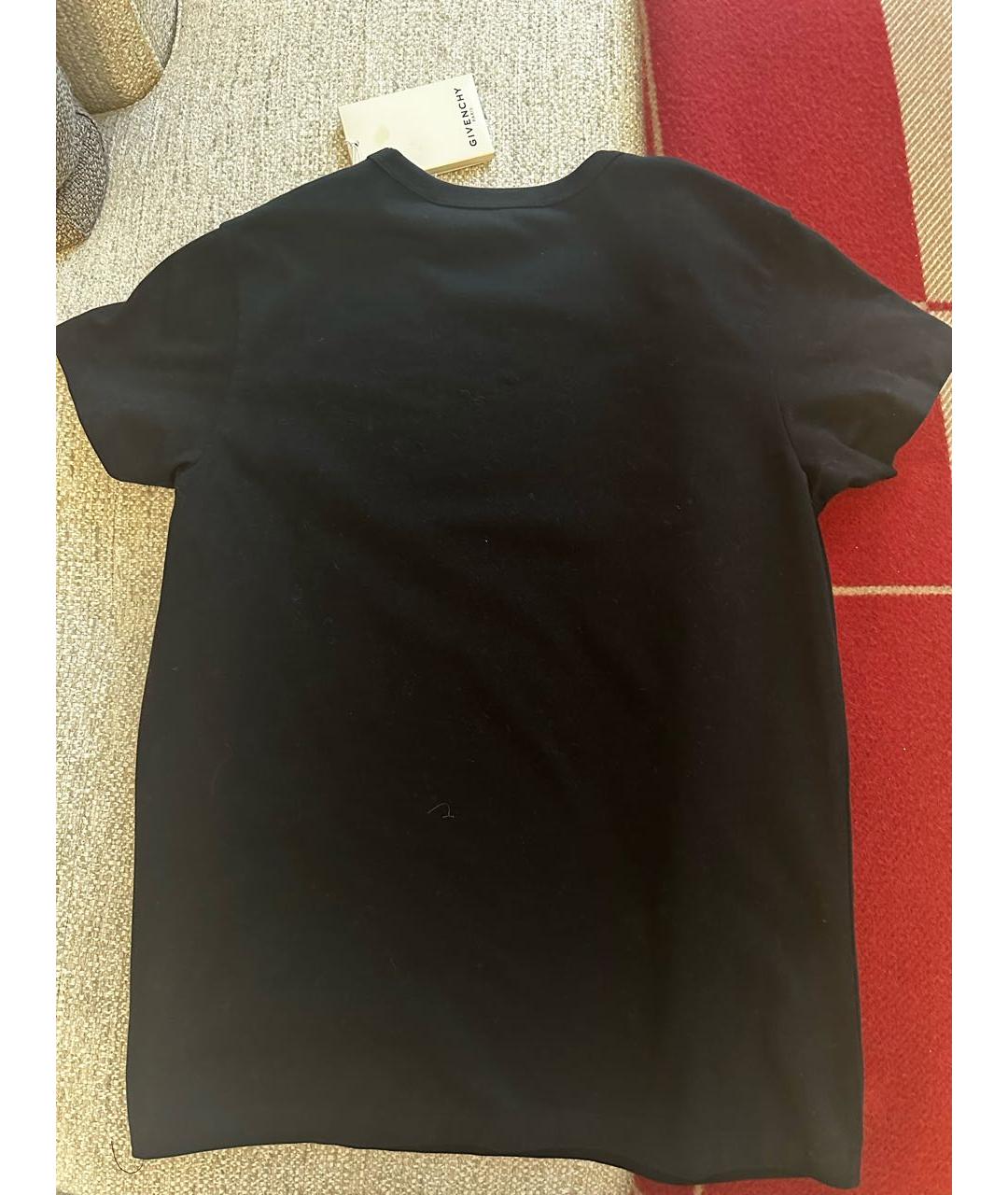 GIVENCHY Черная хлопковая футболка, фото 2