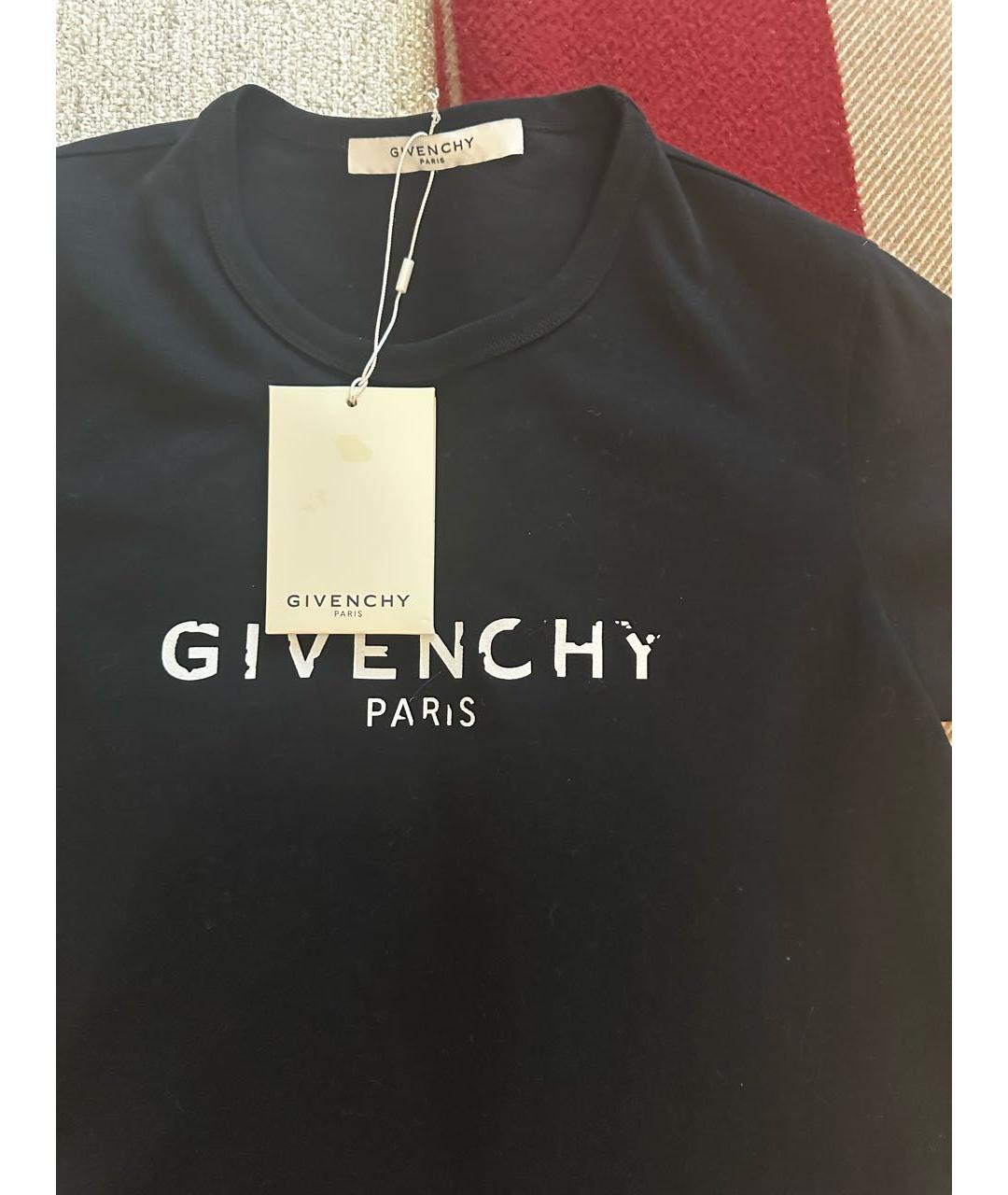 GIVENCHY Черная хлопковая футболка, фото 4